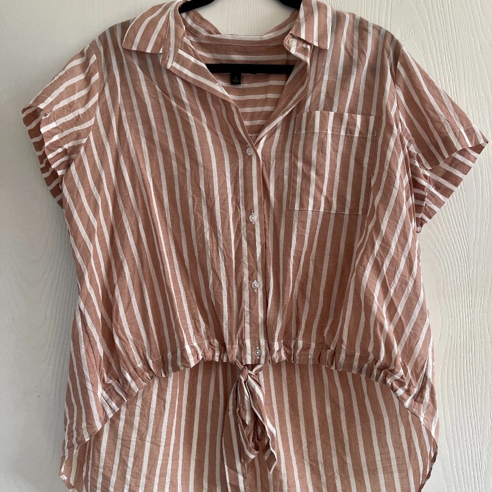 Banana Republic Striped Business Casual Blouse